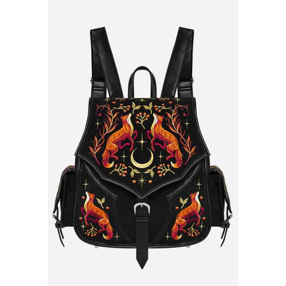 Restyle - Mystic Fox Rugtas - Zwart/Oranje